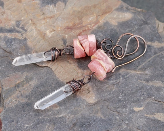 Crystal earrings deals etsy