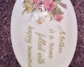 A Mother 39 s Remembrance Genuine Porcelain Trinket Box, Designer 39 s Collection.
