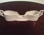 An Elegant Rare Rynne China Silverware Caddy Eye Glass Holder Victorian Design.