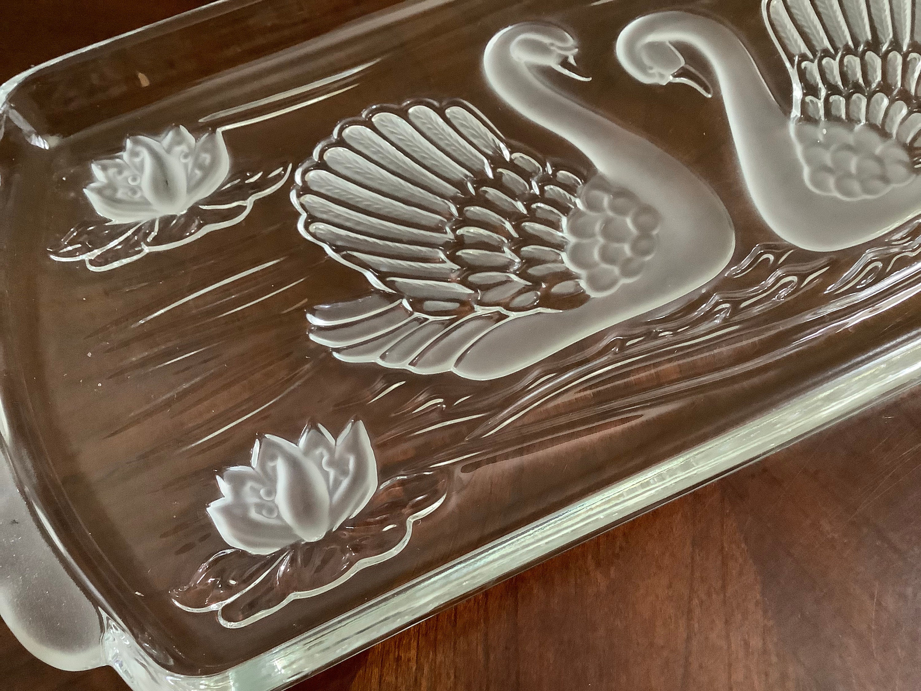 Mikasa Original Clear Walther-glas Crystal, Satin, Frosted Swans