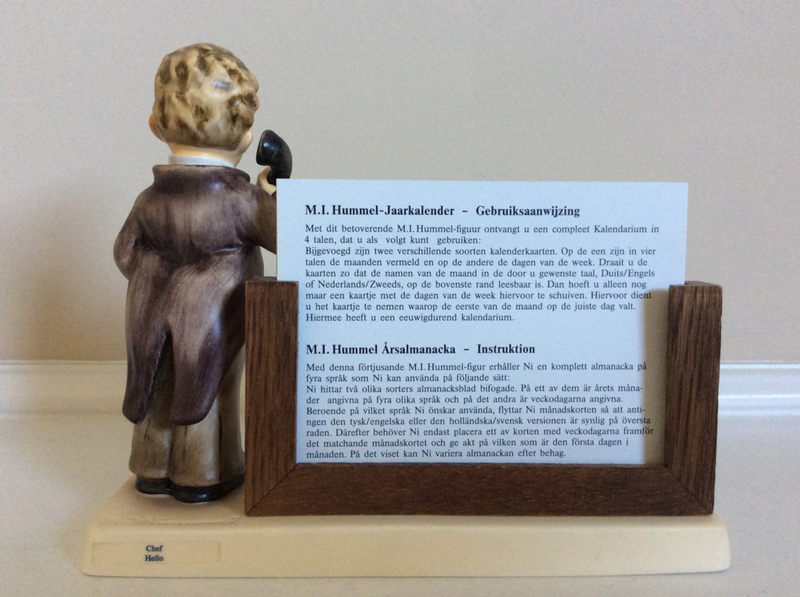 Hummel Goebel chef Hello Perpetual Calendar Boy Etsy