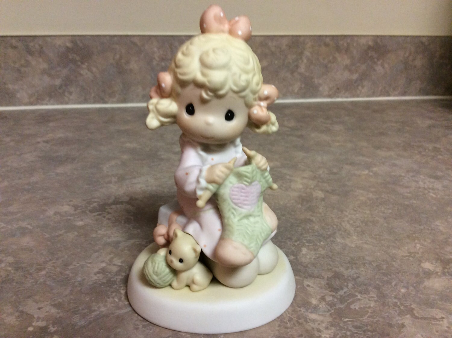 Precious Moment "My Love Will Keep You Warm" Figurine, Samuel Butcher.