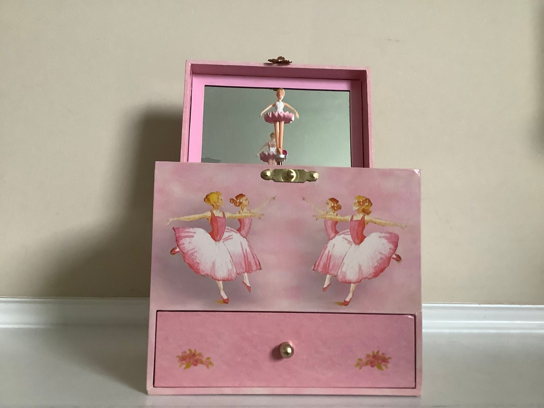 Enchantments Pink Ballerina Musical Jewelry Box for Kids With Etsy