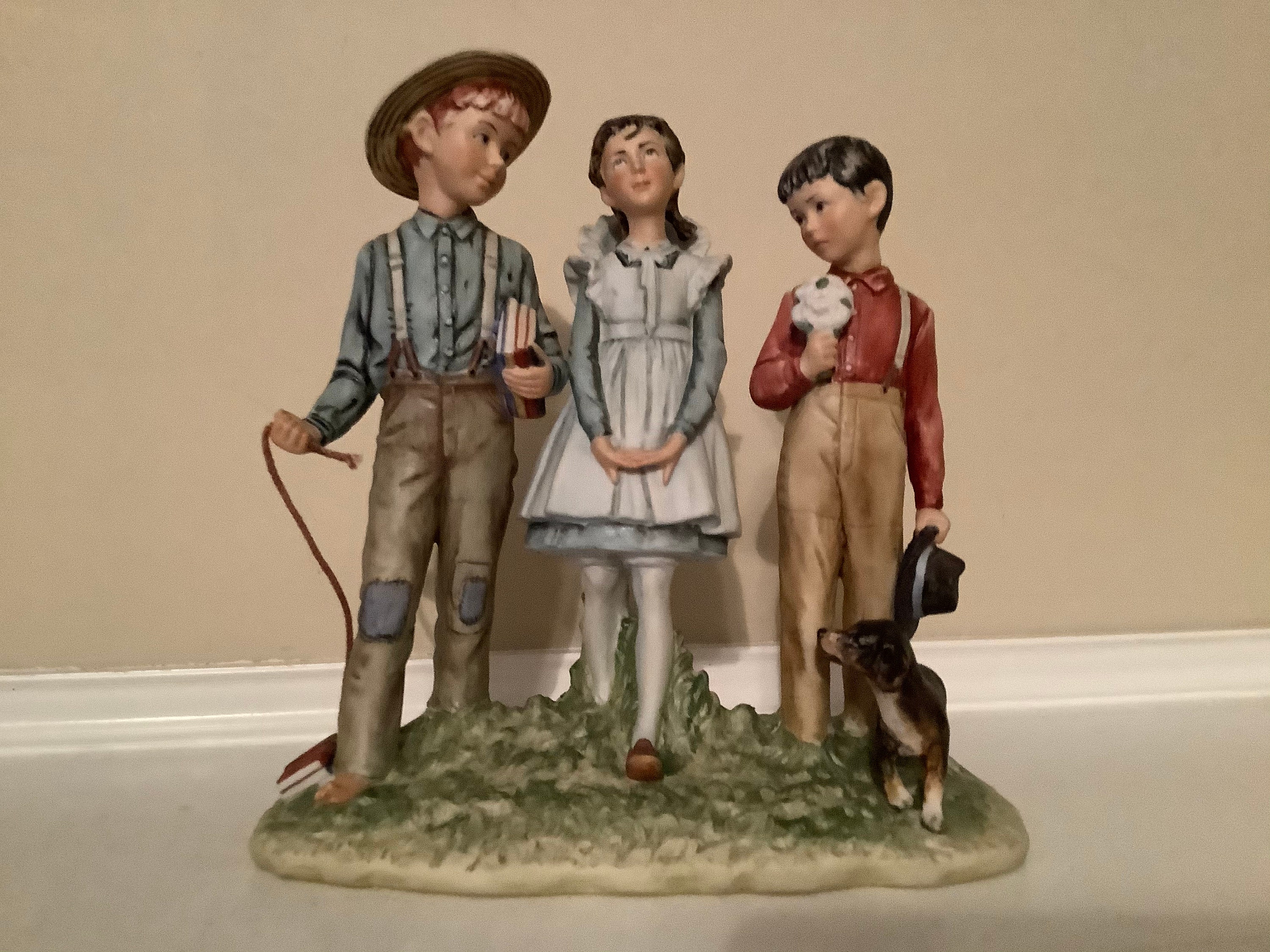 Norman Rockwell Four Seasons Illustrations for 1954 spring Young Mans Fancy  Figurine, Gorham. 