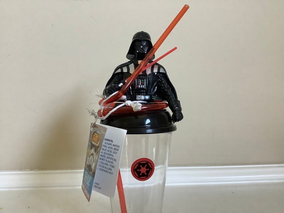 New Star Wars Darth Vader Sipper Cup With Tag and a Crazy Straw