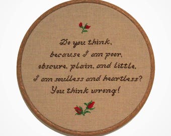 Jane Eyre Cross Stitch Pattern