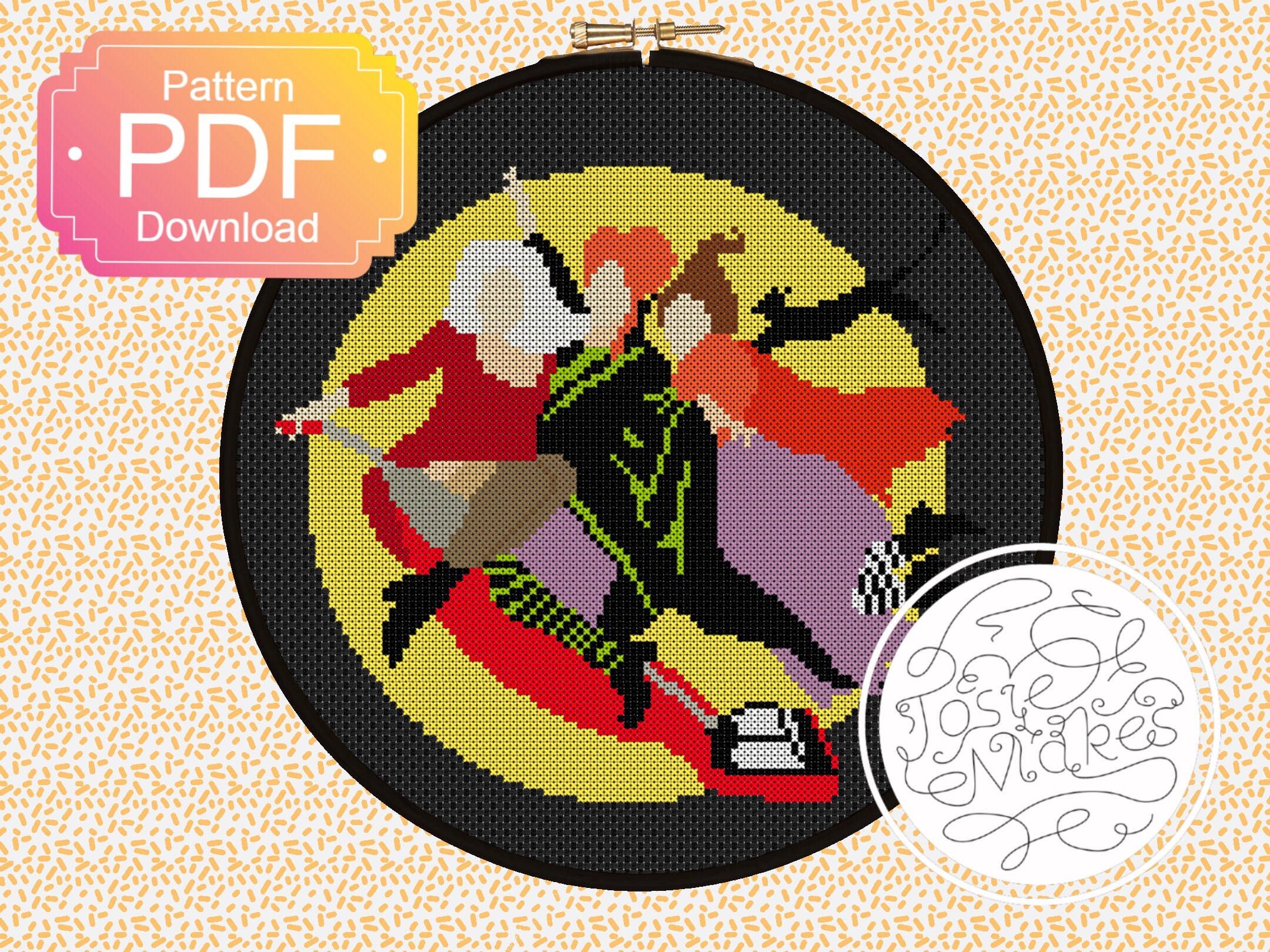 Sanderson Sisters Hocus Pocus Cross Stitch Pattern Digital | Etsy