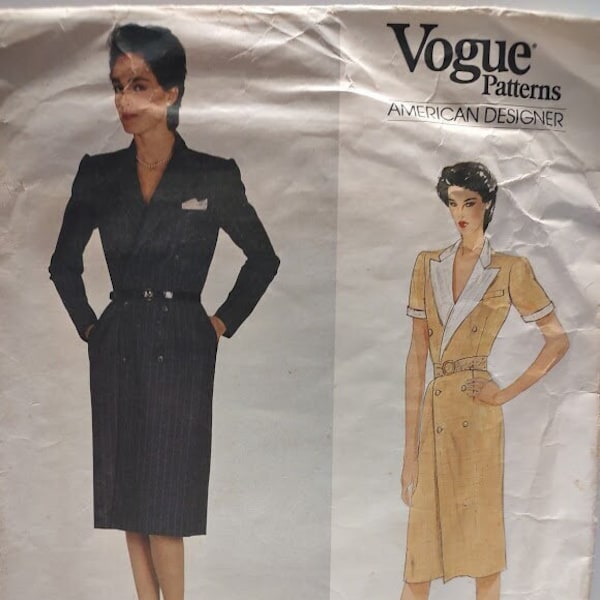 Vogue Ralph Lauren Pattern 2839 Misses Dress Size 10 Uncut