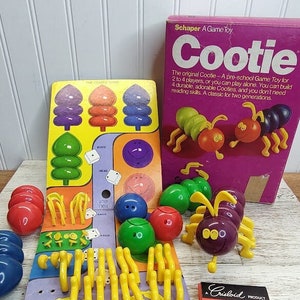 Schaper 1976 COOTIE ~ Cootie Bug Game ~ Vintage Game ~ game Night