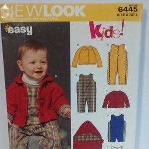 New Look Simplicity Pattern 6445 KIDS Bunting Overalls Jacket