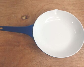 Blue Enamel Skillet Etsy