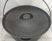 Wagner Ware 10 Cast Iron Tite-Top 12 Inch Camp Dutch Oven Vintage Cookware Cast Iron Dutch Oven