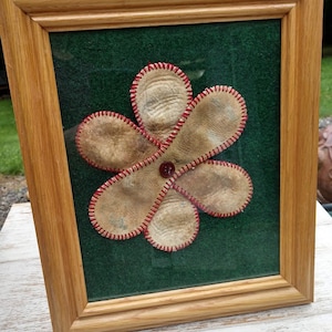 Baseball Flower~ Baseball Decor ~ Love Baseball ~ Upcycled Baseball