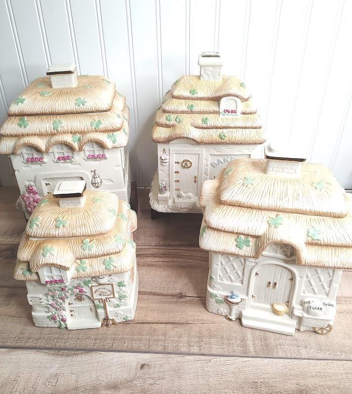 Rare Vintage Canister Set - Etsy