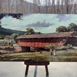 MCM Lithograph by Winde Fine Prints ~ Vintage Litho Textured Board ~ - Etsy