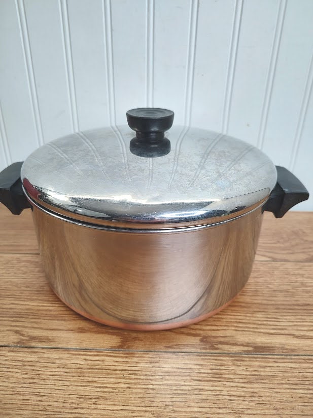 Revere Ware Skillet 10 Copper Clad Stainless 6 Cup Egg Poacher