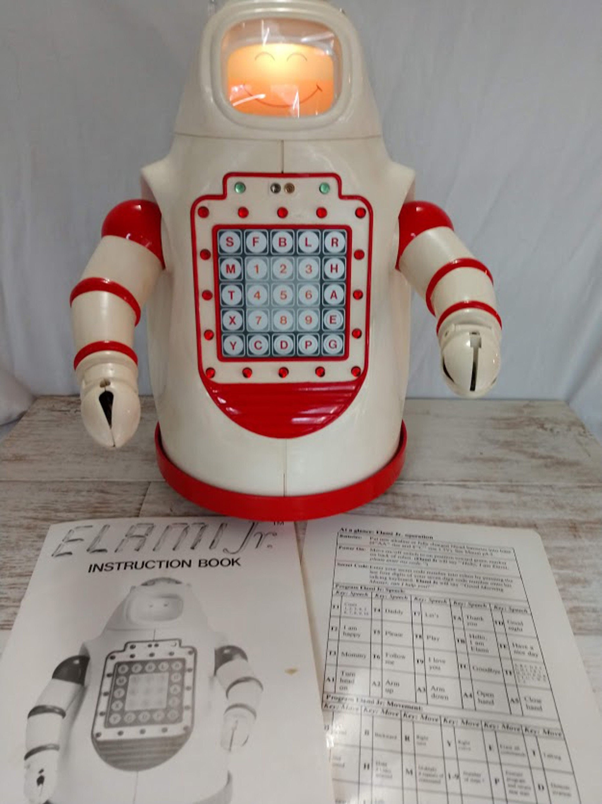 Robotland Elami Jr. Vintage Electronic Personal Robot RARE Omnibot
