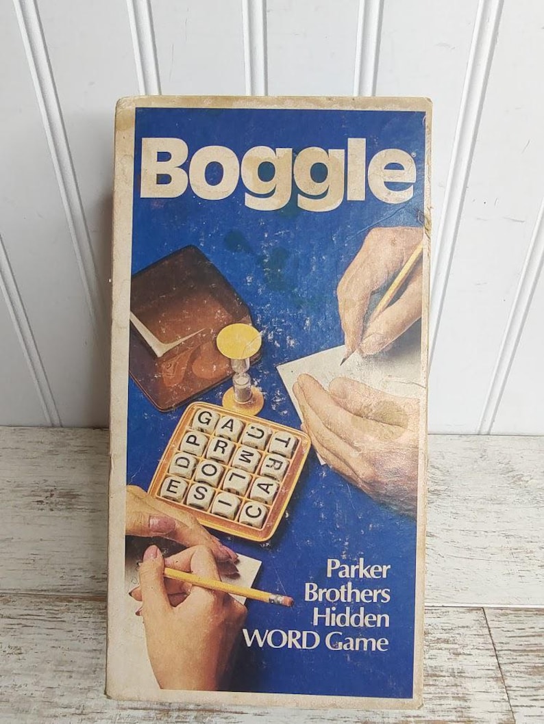 Boggle Box Image Vintage BOGGLE 1976 Edition ~ Family Game Night~ Word Games - Etsy