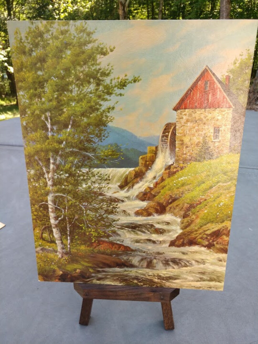 MCM Lithograph by Winde Fine Prints Vintage Litho Textured Board Breath ...