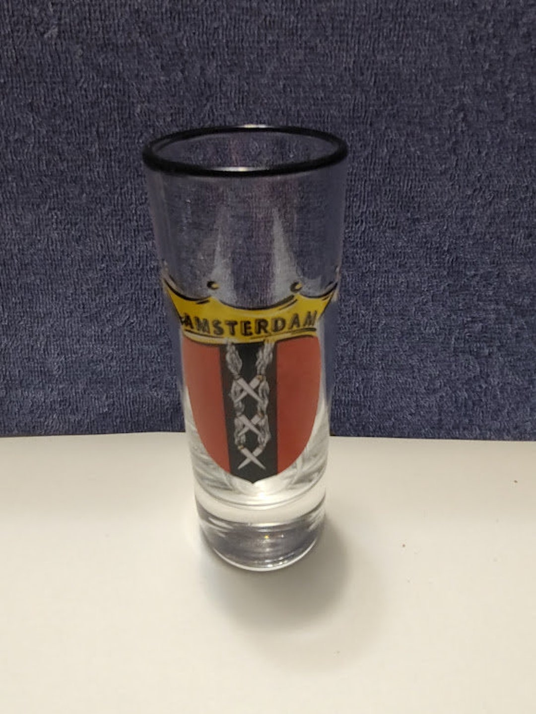 Amsterdam Netherlands Coat Of Arms Shot Glass - Collectible Souvenir Glass By World By Shotglass