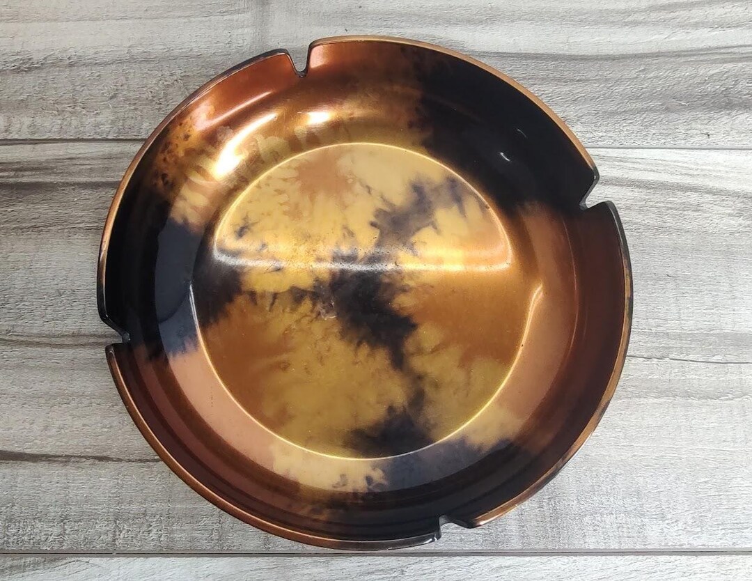 DUK-IT Mcdonald Corp Ashtray Vintage MCM Enamel on Cast Aluminum 8