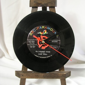 Vintage 45RPM Vinyl Record Clock ~ Record Clock ~ One of Kind Clock