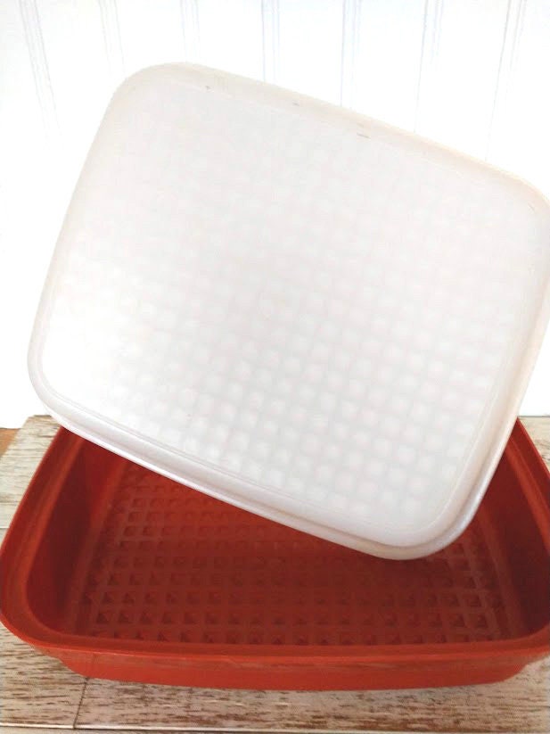 Tupperware RED Large Season Serve Meat Marinade Storage Container