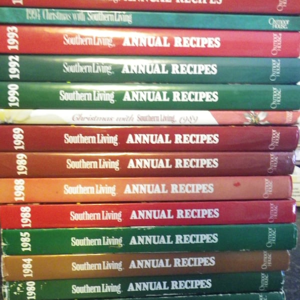 Southern Living Cookbooks~ MANY dates to choose from!