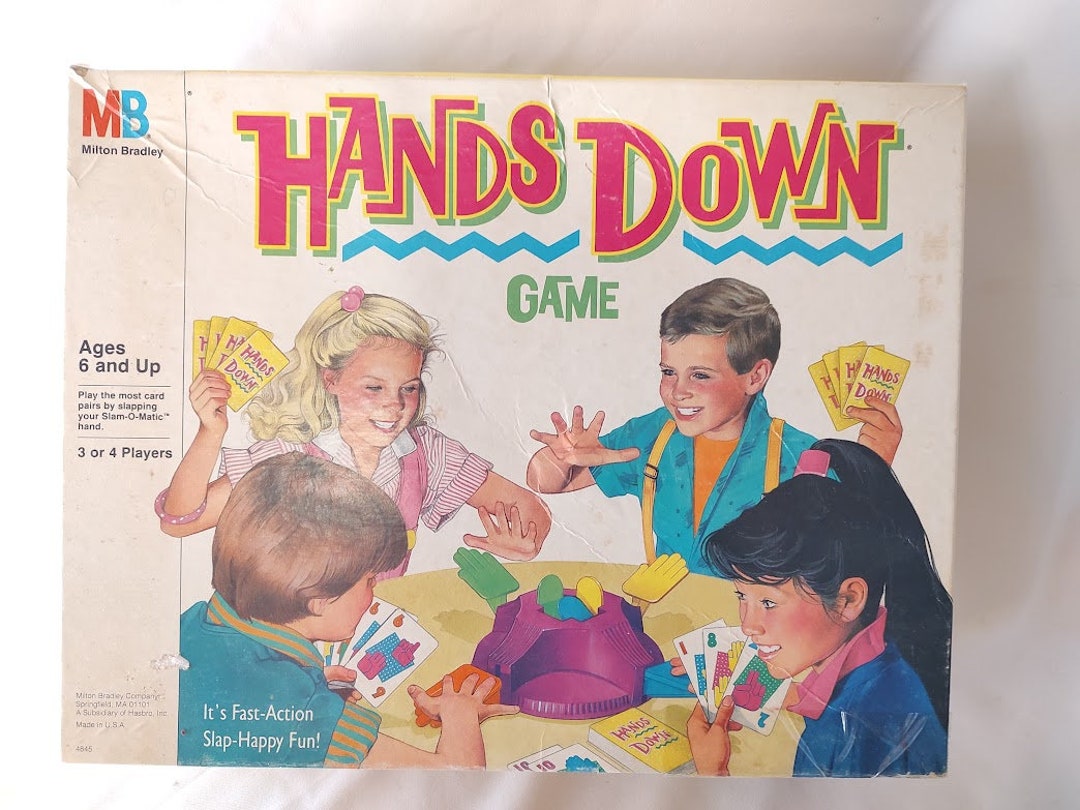 1987 Hands Down Game Family Game Night Etsy