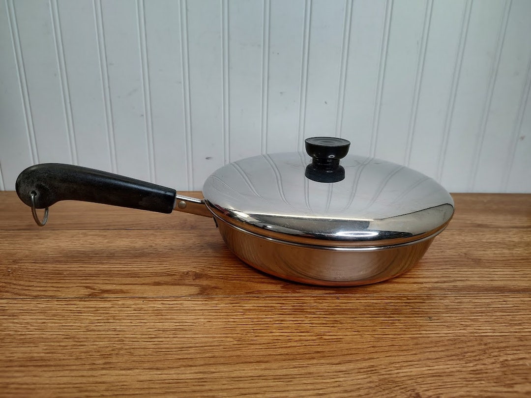 9 Revere Ware Frying Pan Stainless Steel Copper Clad Etsy