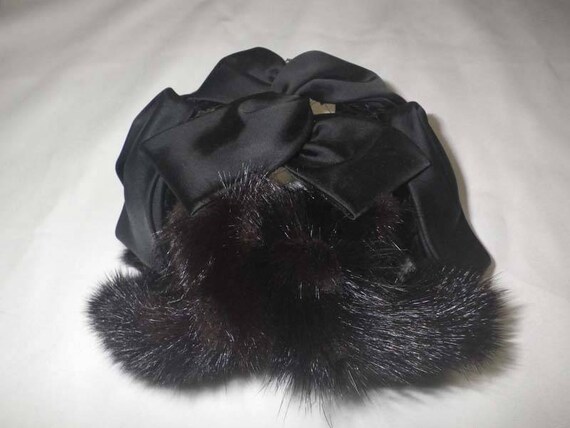 Vintage Black Hat 40's ~ 50's style