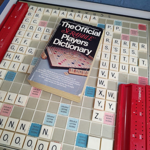 Scrabble 1954 Edition with Scoring Peg Tray (MISSING PEGS) ~ Family Game Night ~ Word Games