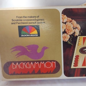 Vintage 1975 Backgammon Game ~ Family Game Night ~ Two Player Game