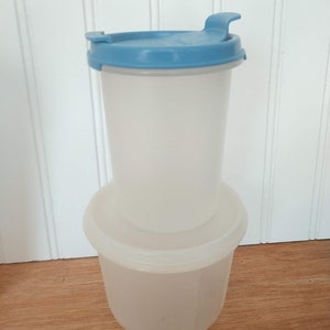 TUPPERWARE Small Clear Containers # 1606 & # 1493 ~ Food Storage