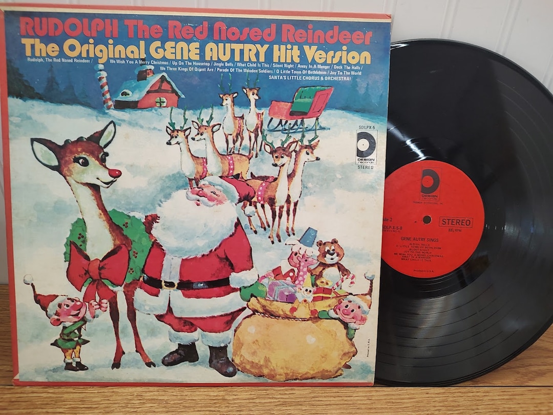 Rudolph the Red Nose Reindeer the Original Gene Autry Hit Version - Etsy