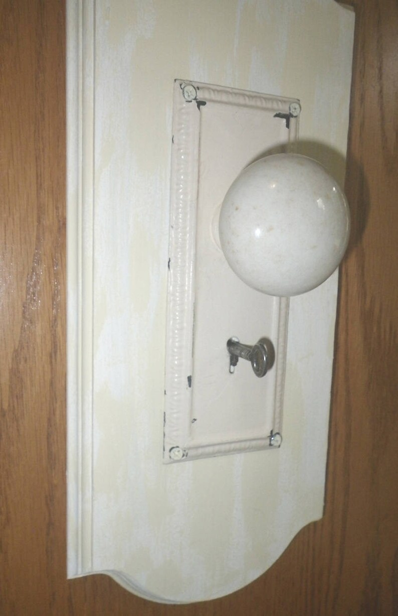 Vintage Door Knob / Skeleton Key turned Coat Rack Key Holder Etsy