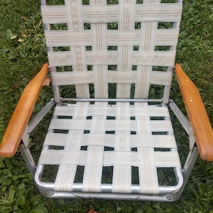 The Telescope Folding Furniture Webbed Beach Chair ~