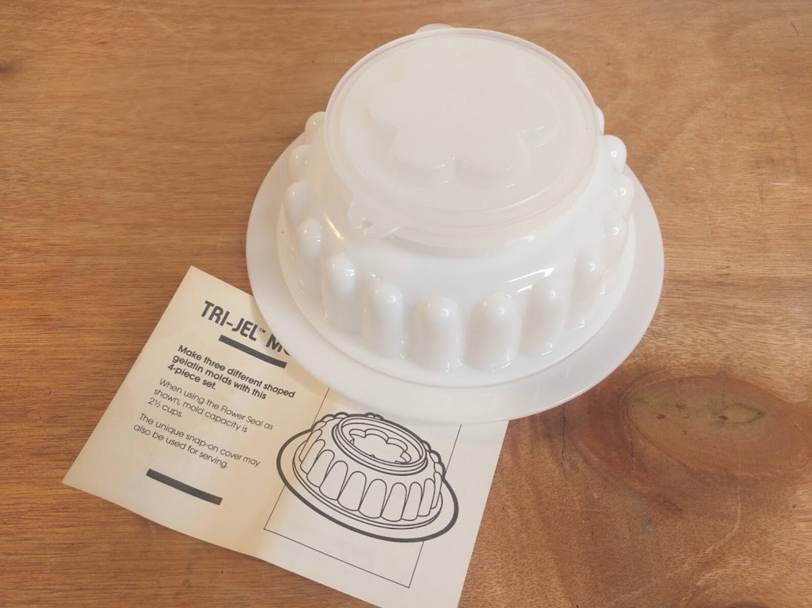 Tupperware 1597 Jello Ring Dip Dessert Punch Bowl Ice Mold Etsy