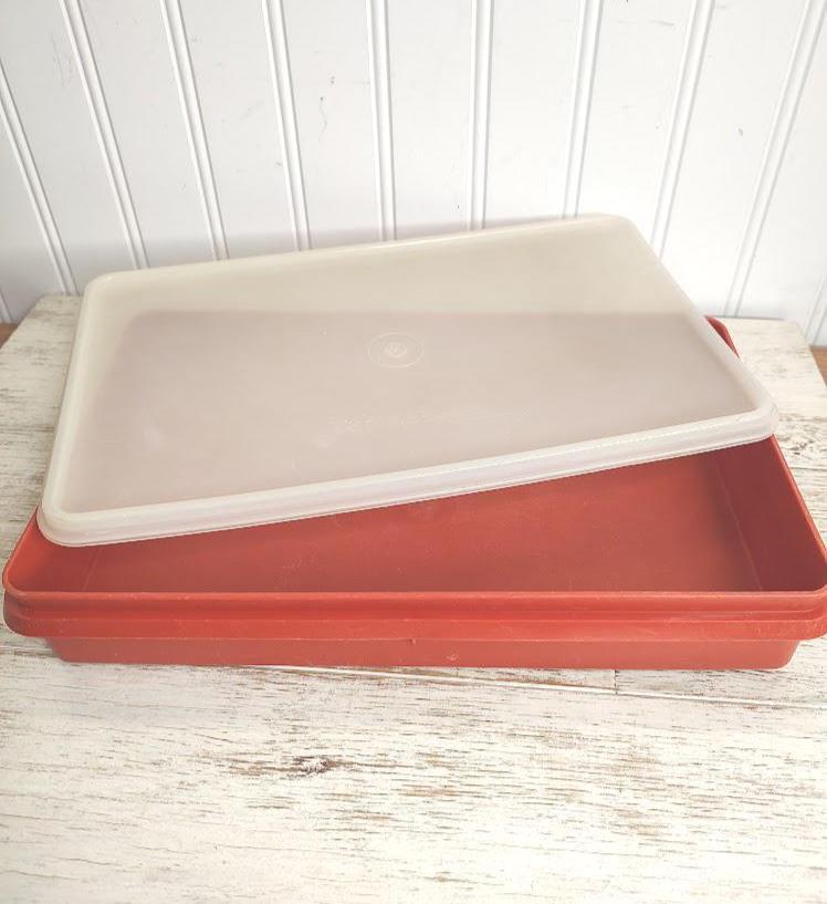 Vintage Tupperware 794-12 Sheer Rectangular Bacon, Deli, Cold Cut