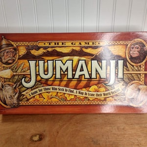 Vintage Jumanji Board Game (1995) Milton Bradley ~ Family Game Night