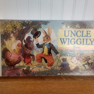 Vintage Uncle Wiggily Game 1988 ~ Vintage Boardgame ~ Game Night Games ~ Classic Board Game