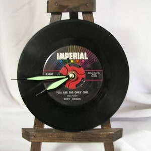 Vintage 45RPM Vinyl Record Clock ~ Record Clock ~ One of Kind Clock
