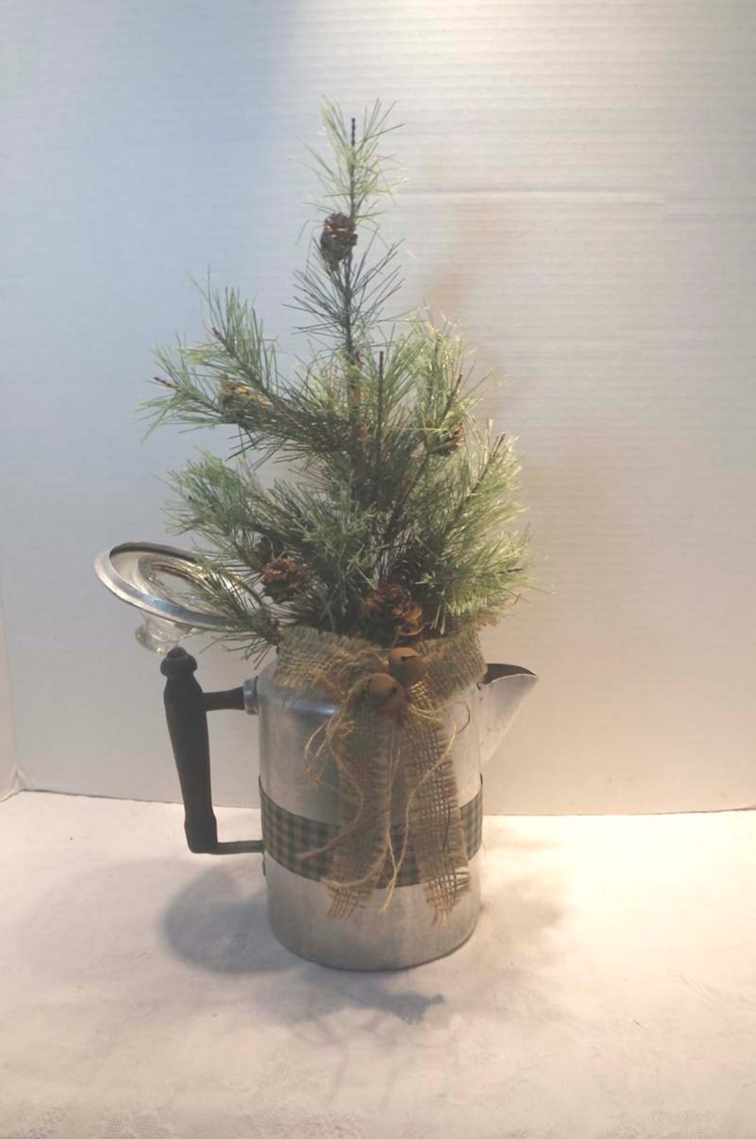 Wearever Aluminium Coffee Pot Christmas Tree Farmhouse Christmas Decor Cabin Christmas Etsy