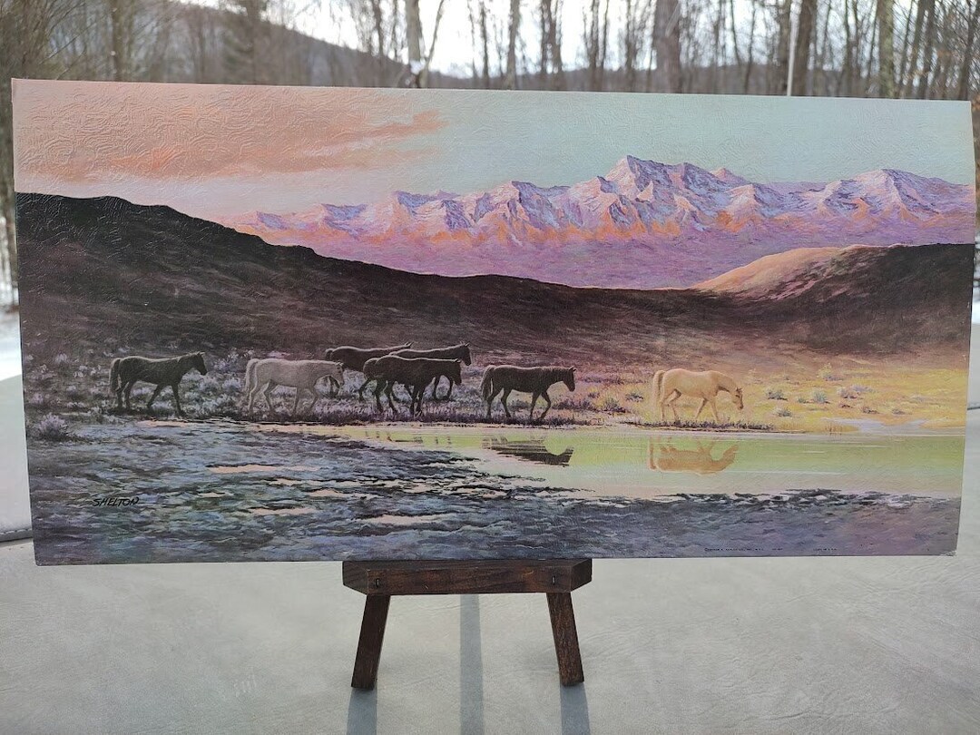 MCM Lithograph by Winde Fine Prints ~ Vintage Litho Textured Board ...