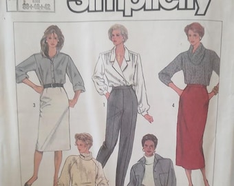 Simplicity Vintage #7707 Misses Skirt pant and Culottes Size 10-14
