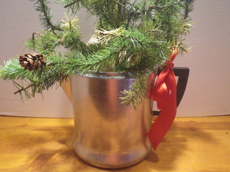 Wearever Aluminium Coffee Pot Christmas Tree Farmhouse Etsy