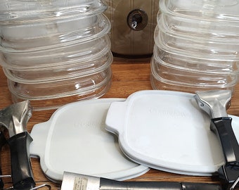 Corningware Pyrex Replacement Lids, Corningware Removable Handles, Corningware Plastic Casserole Lid