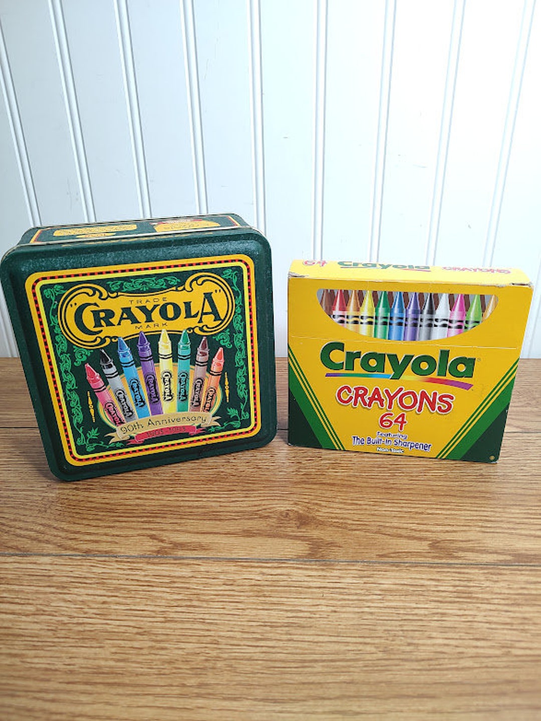 1990's Crayola Crayons '99 & Tin '93 64 Etsy