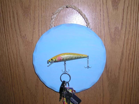 Fishing Lure Key Holder Man Cave Fishing Decor Key Holder / Rack 