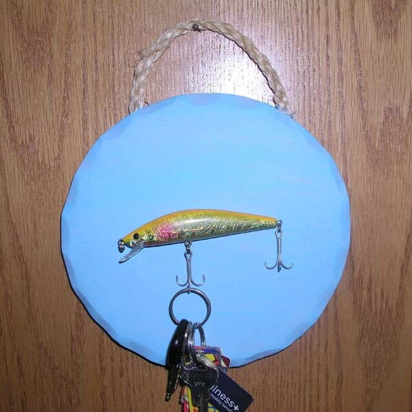Fishing Lure Key Rack Holder - Etsy